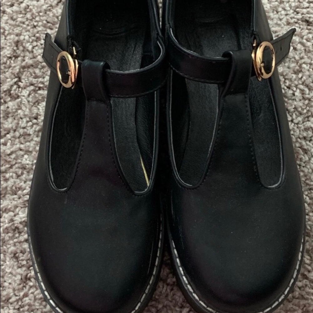 Platform T Strap Mary Janes